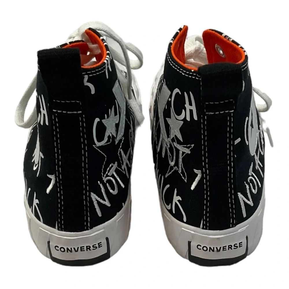 Converse High Top Not A Chuck Untitled Black White Kids Size 7